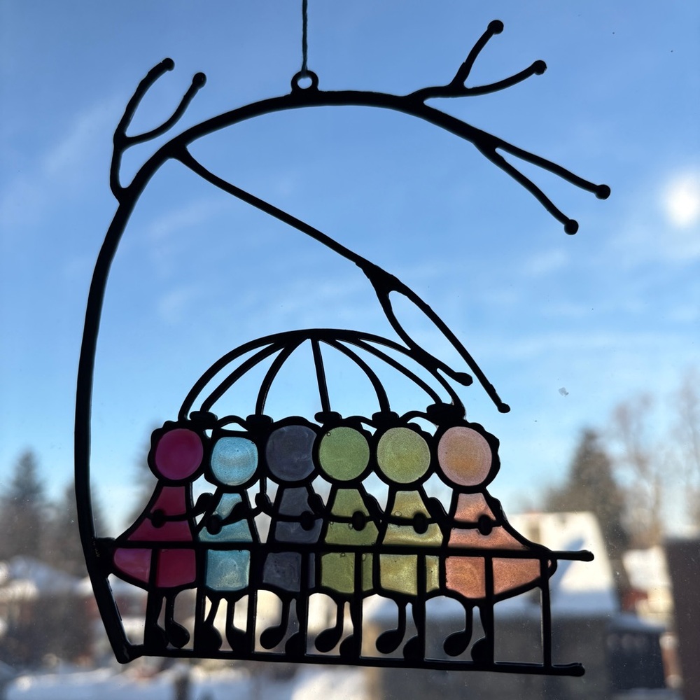 Suncatcher Acrylic Stained Glass Look Window Decoration
